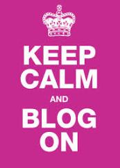 keep calm and blog on